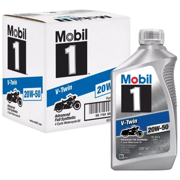 MOBIL 1 20W50 V- TWIN (6 QUARTS /1 CASE)