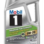 Mobil 1 (120758) Synthetic Motor Oil 0W-20 (Advanced Fuel Economy), 5 Quart, Pack of 3