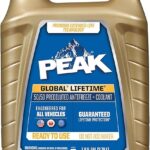 PEAK Global Lifetime 50/50 Prediluted Antifreeze and Coolant for All Vehicles, 1 Gal