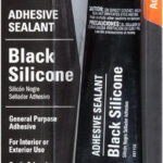 81158 (16BR) BLACK SIL. ADHESIVE SEAL TUBE 3OZ