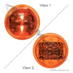571.LD10A4 MARKER LIGHT LED 2-1/2IN AMBER