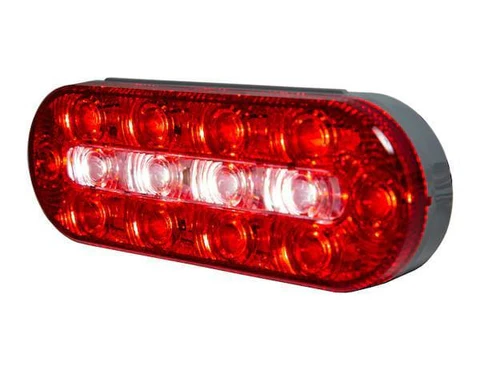 buyers 5626130 6 inch oval led combination stopturntail and backup light only clearred colorclearred shapeoval size6 stopturn stop turn tail products nicks 722 large