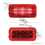 571.LD15R6 MARKER LIGHT LED 1IN X 2-1/2IN RED