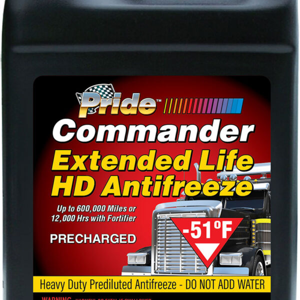 11821 ANTIFREEZE PRIDE COMMANDER-51 HEAVY DUTY EXTENDED LIFE 50/50 (6/1 GALLON)