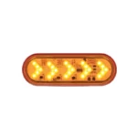 571.LD602A25 TURN SIGNAL 6IN OVAL SEQ LED AMBER