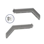 562.468SS201FS MUD FLAP HANGER KIT BLACK-45 DEGREE SMALL SAPCING 1.125